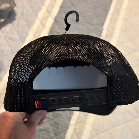 NASCAR Camouflage Trucker Hat with Red Logo - Picture 5 of 5